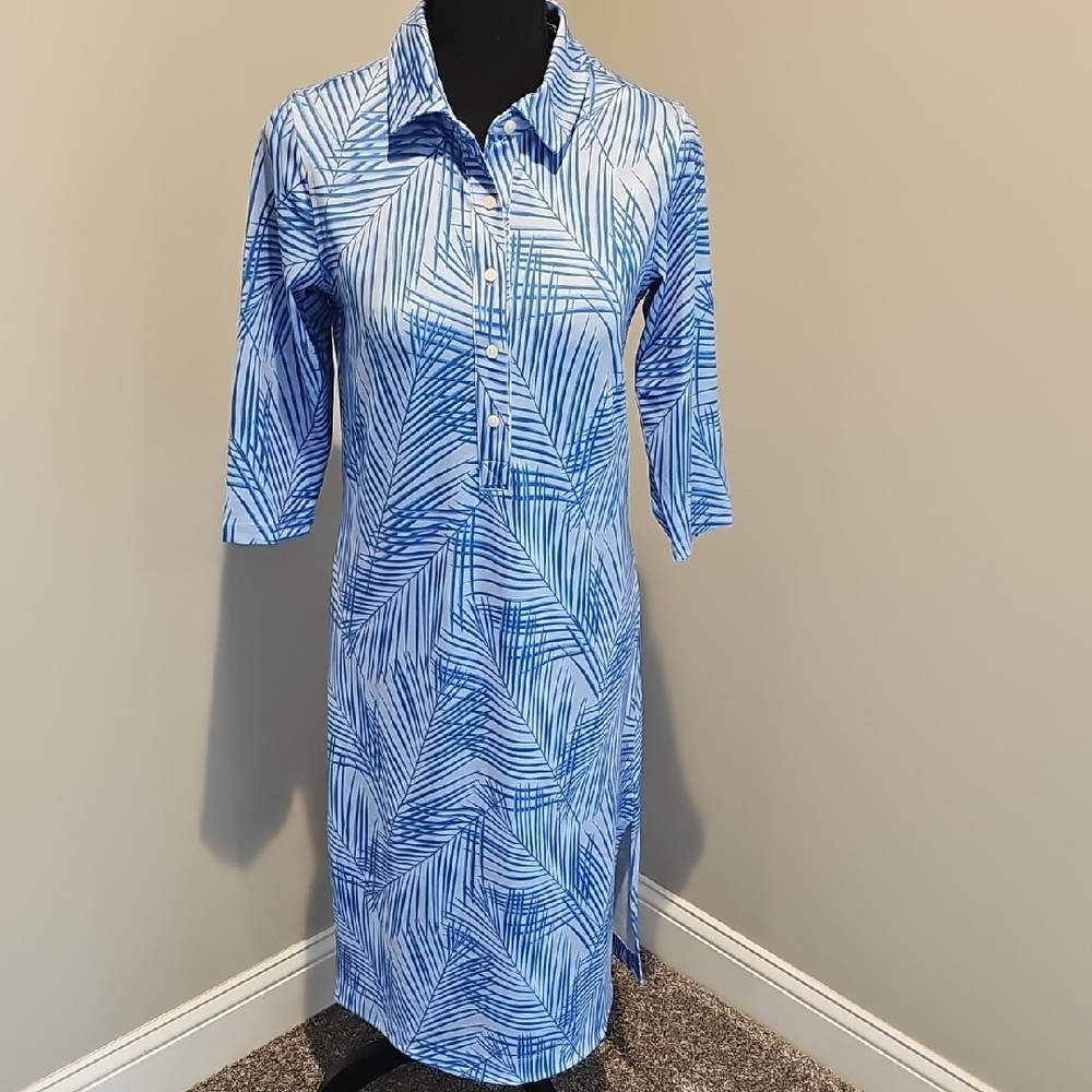 Vineyard Vines Blue Patterned Dress
